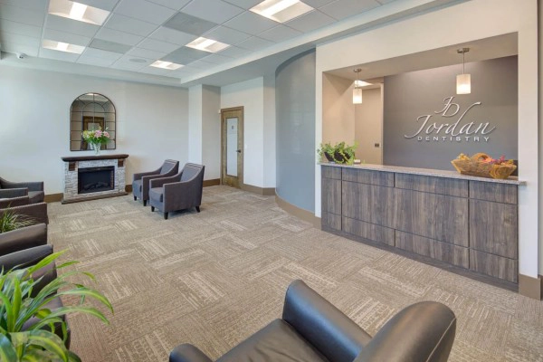 Reception Area At Jordan Dentistry